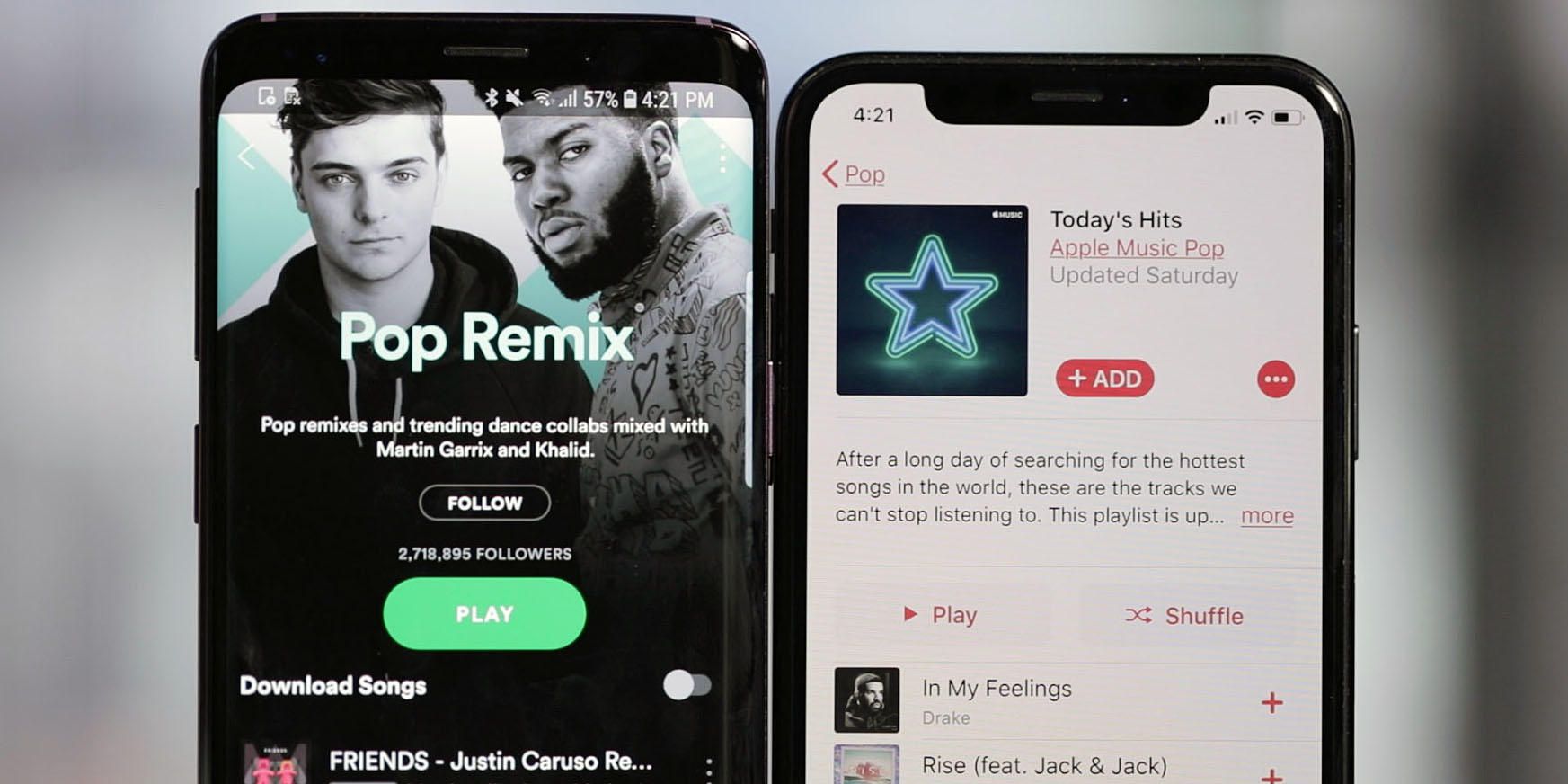 Spotify uma música da Apple