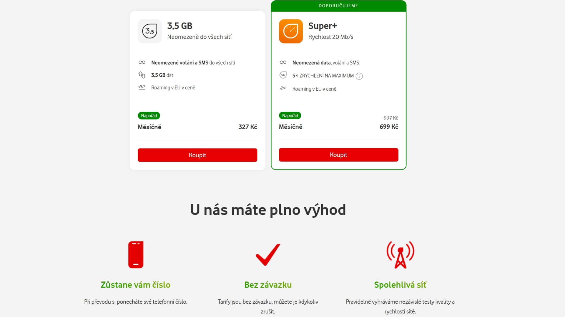 Vodafone tarif Super+