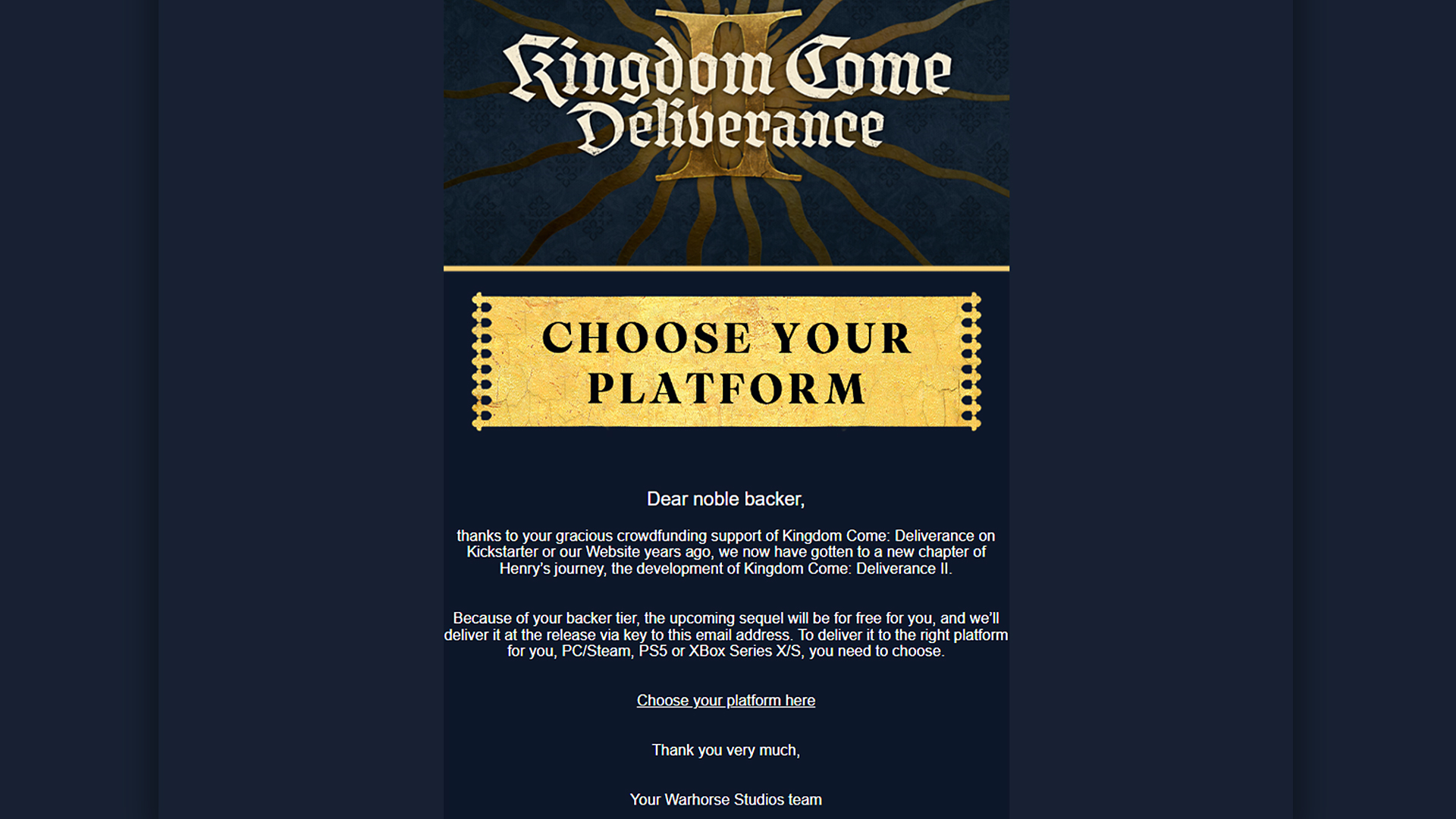 Kingdom Come Deliverance 2 free